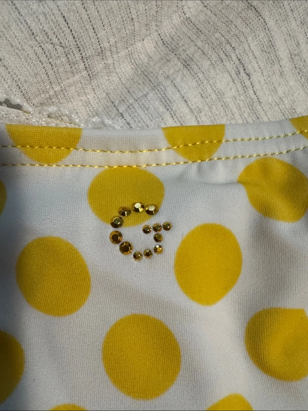 Guess Yellow Polka Dot women’s two-Piece Bikini Set